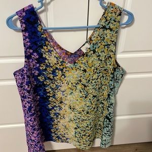 CAbi #5538 Women’s Merry Go Round Tank Top, lined, size large